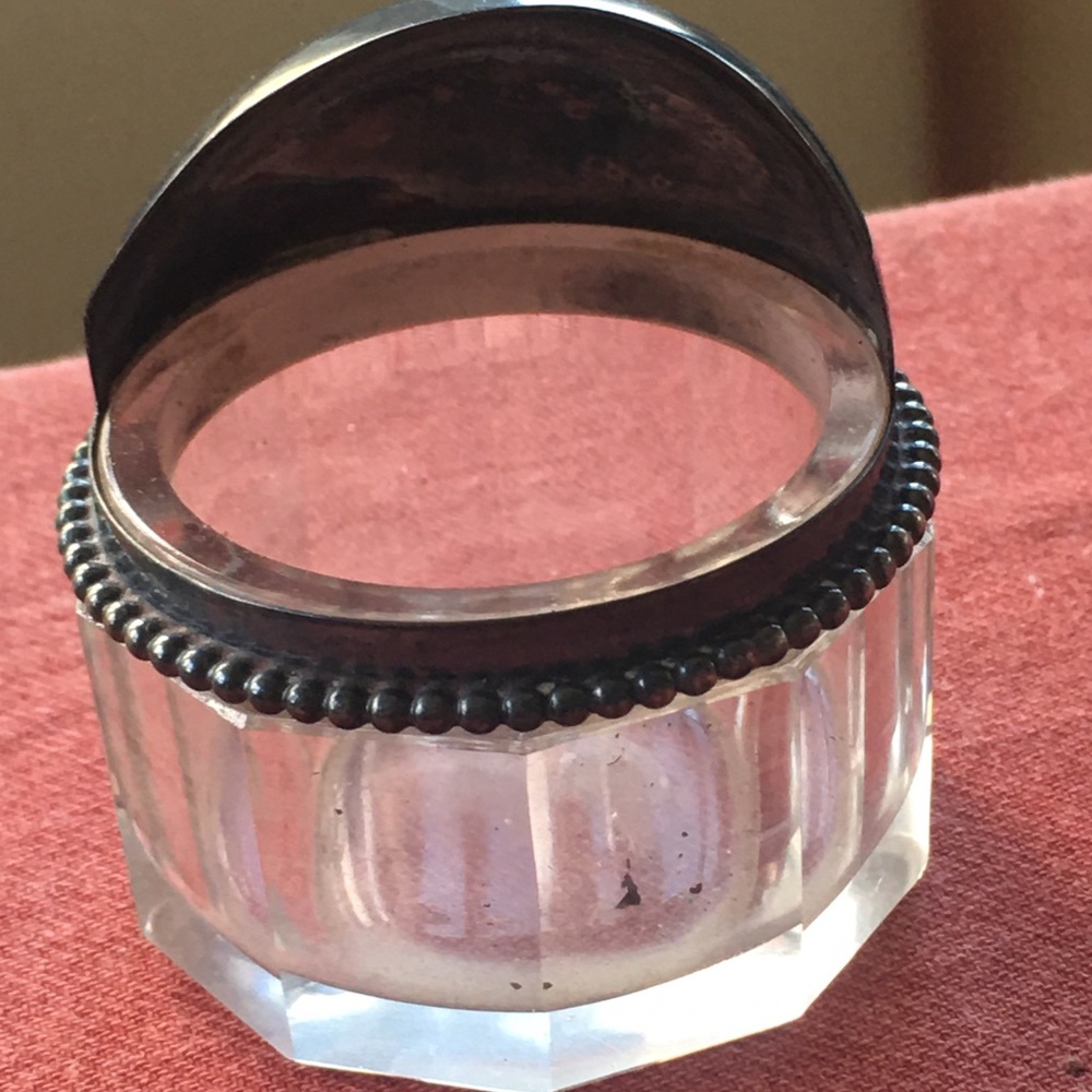 Antique Goodnow and Jenks sterling inkwell